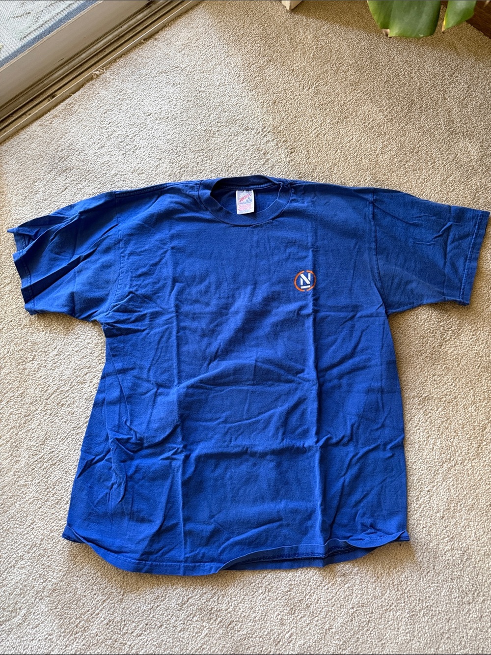 Nautica Royal Blue Short-Sleeve Crewneck Tee with Chest N Logo